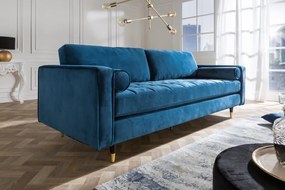 (2693) COZY VELVET moderná pohovka modrý zamat 225cm