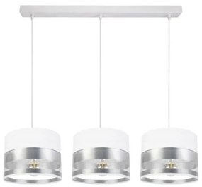 Luster na lanku MILO 3xE27/60W/230V strieborná