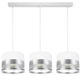 Luster na lanku MILO 3xE27/60W/230V strieborná