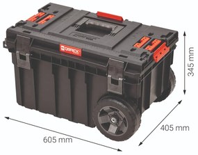 Kufrík na náradie Qbrick System ONE VARIO s teleskopickou rukoväťou