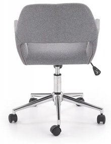 Dizajnová kancelárska stolička MOREL - kov, látka, sivá