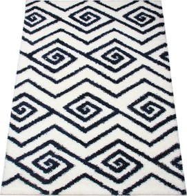 Koberec Boho 638 CREAM/NAVY BLUE rozmery koberec: 60x100 cm