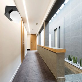 Toolight Toolight, nástenné svietidlo 2xE27 APP1229-2W, čierna matná, OSW-40118