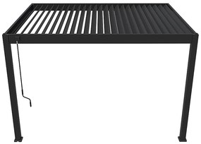 Záhradná hliníková pergola do steny 4x3 m (antracit)