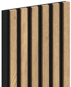 Mexen Lam-F, akustické stenové lamely 275 × 30 cm, plstený podklad 8 mm, technická dyha, borovica klasická, S105-275307-3015-012