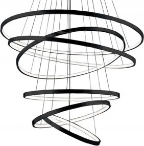 Moderná lampa s prenikajúcimi kruhmi nad oddychovou zónou Wheel