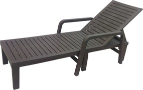 Garden Line ZÁHRADNÁ LEHÁTKO 192X66X33 CM TMAVO HNEDÁ*6423