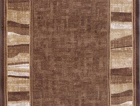 Associated Weavers, Protišmykový behúň na mieru Linea 44, šíre 100 cm, hnedá, chodba / predsieň