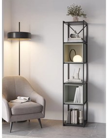 Zeleno-čierna knižnica 36x179 cm Anya – Marckeric