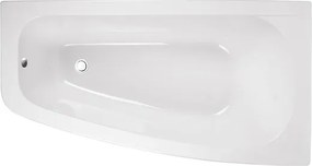 Besco Akrylátová asymetrická vaňa Luna 150x80 BESCO-Farba: Biela, BESCO-Orientácia: Ľavá