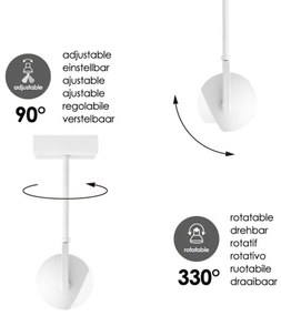 LED Stmievateľné bodové svietidlo NOP 1xGU10/5,8W/230V biela