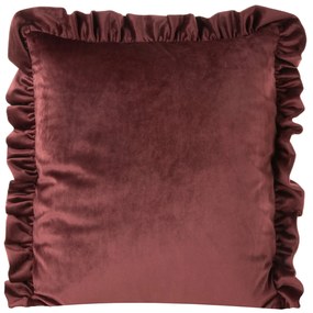 DEKORAČNÁ OBLIEČKA NA VANKÚŠ VELVET25 45X45 CM BORDOVÁ