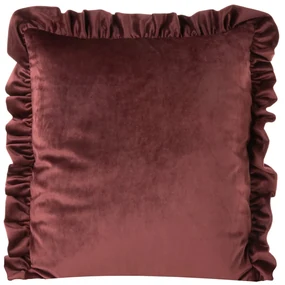 DEKORAČNÁ OBLIEČKA NA VANKÚŠ VELVET25 45X45 CM BORDOVÁ