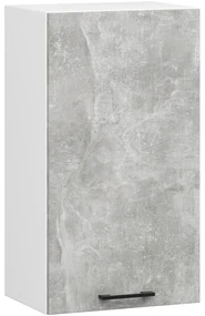 Závěsná kuchyňská skříňka OLIVIE 40x72 cm matná bílá/beton