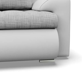 Trojmiestna rozkladacia sedačka FORESTA sivá / biela