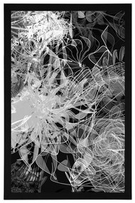 Plagát čiernobiele abstraktné umenie - 60x90 white