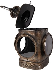 Lantern 23x23x48 Cm Brown Metal - 23*23*48 cm