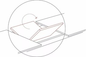 Rozkladací jedálenský stôl Logan 160/200 cm keramika biely mramor/čierny