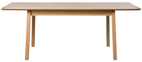 Rozkladací jedálenský stôl s doskou v dubovom dekore v prírodnej farbe 95x200 cm Bari – Unique Furniture