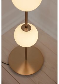 LED stmievateľná stojacia lampa so skleneným tienidlom v mosadznej farbe (výška 128 cm) Audrey Floor – UMAGE