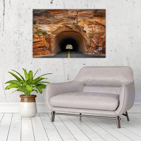 Obraz - tunel v skale (90x60 cm)
