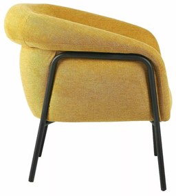 Designové křeslo Clover hořčicové