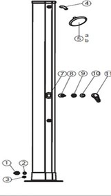 Marimex | Tesnenie vstupu solárnej sprchy UNO 40 l hliníkové | 10992070