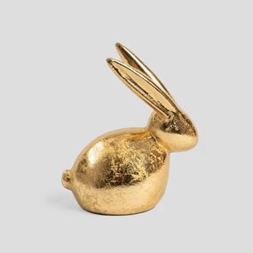 Dekoratívna figúrka zajaca DESO zlatá 879130
