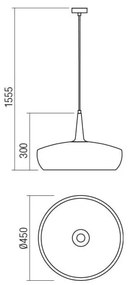Redo 01-1615 - Luster na lanku AGADIR 1xE27/42W/230V