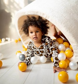 Okrúhly suchý bazén 90×40 cm béžový – bez guličiek