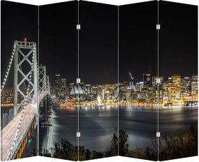 Paraván - Brooklynský most a New York (210x170 cm)