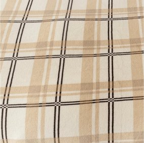 Plachta mikroplyš PLAID 90x200 cm krémová
