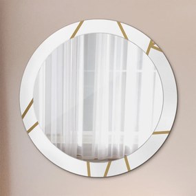 Okrúhle ozdobné zrkadlo na stenu Lineárne zloženie fi 80 cm