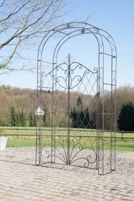 Oblúk na ruže Mel s bránkou - Bronzová