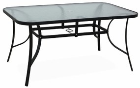 Kondela Jedálenský stôl, tvrdené sklo/oceľ, 150x90 cm, PASTER
