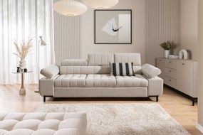 Trojsedák Tyrion s funkciou spania - béžový šenil Vibe 08