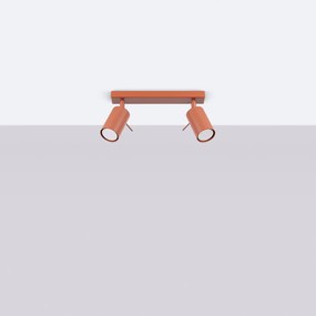 Bodové svietidlo Ring, 2x oranžové kovové tienidlo, (možnosť polohovania)