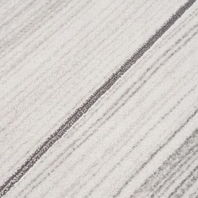 Dekorstudio Moderný okrúhly koberec NOA - vzor 9258 sivý Priemer koberca: 120cm