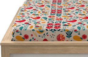 Obliečka z mikrovlákna RETRO BIRD farebné 90x200 cm
