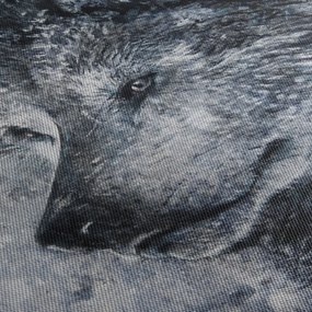 Obraz - Kreslený vlk (150x105 cm)