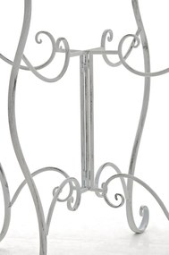 Kovový stôl Indra - Biela antik