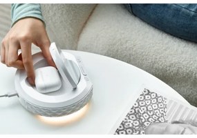 Immax 08983L - Budík s LCD a bezdrôtovou Qi nabíjačkou 27W/9V biely