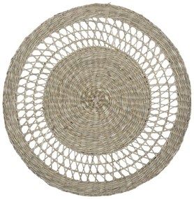 Prírodné okrúhle prestieranie z morskej trávy prelamované - Ø 40 * 0,5cm