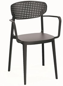 Plastová stolička s podrúčkami OSLO (rôzne farby) béžová