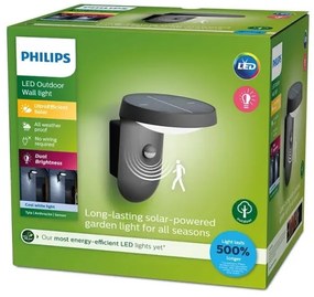 Philips - LED Solárne nástenné svietidlo so senzorom TYLA LED/1,2W/4V 4000K IP44