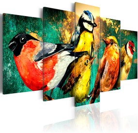 Artgeist Obraz - Birds Meeting Veľkosť: 100x50, Verzia: Na talianskom plátne