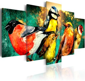 Artgeist Obraz - Birds Meeting Veľkosť: 225x112.5, Verzia: Premium Print