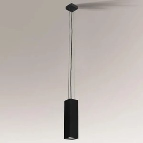 Shilo 5545 - Luster na lanku KOBE 1xGU10/15W/230V čierna