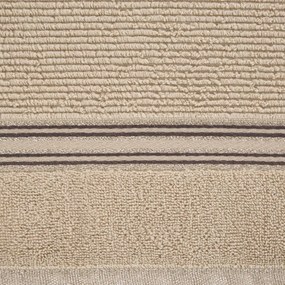 Osuška FILON béžovej farby s ozdobným lemom so striebornou niťou Šírka: 50 cm | Dĺžka: 90 cm