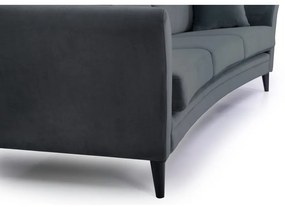 Sivá zamatová pohovka 237 cm Eden - Scandic